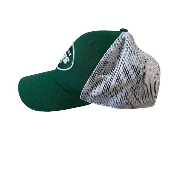New York Jets Snapback Trucker Hat NFL Team Apparel Green & White One Size - Picture 4 of 6